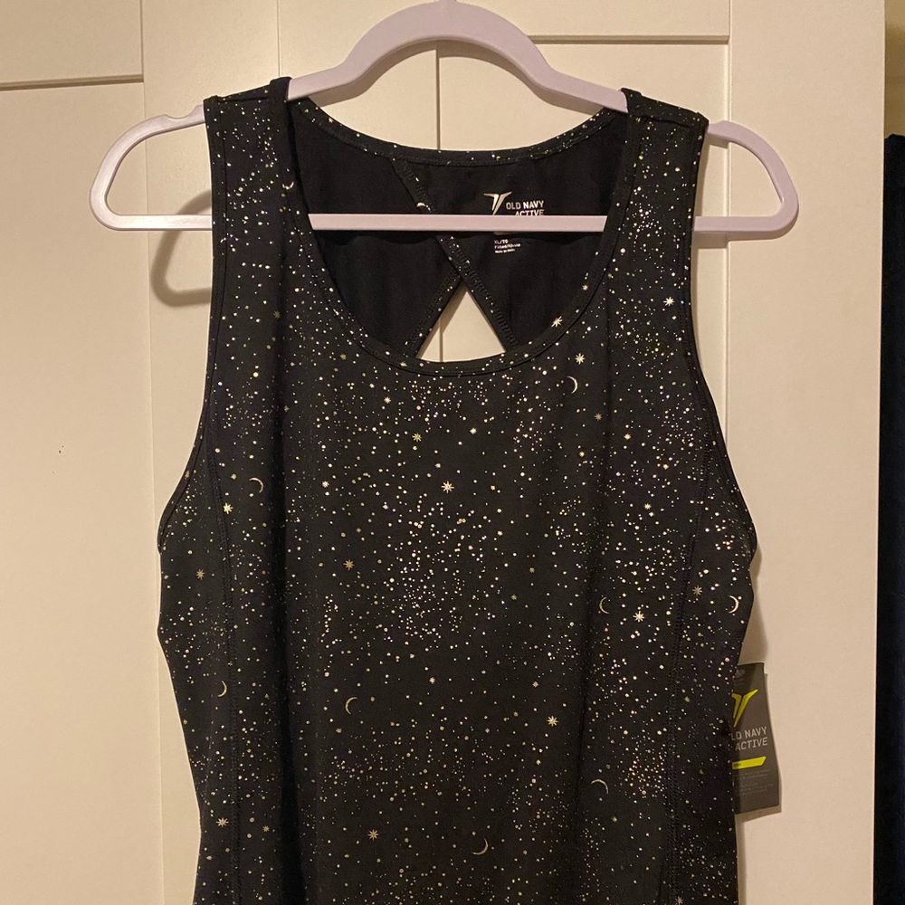 Old Navy women’s sport tank top moon&stars design
